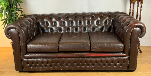Vintage chesterfield chocolate - vintage,