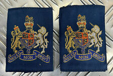 RAF Warrant Officer WO Rank Slides Shirt Epaulettes Dieu ET Mon Droit 1 Pair NEW