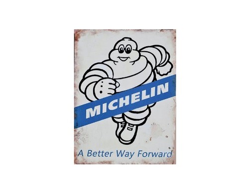 Michelin retro metal - retro, wall