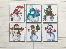 6 Snowman Christmas Card