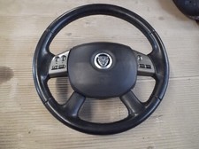 Jaguar X Type 2008 Mk1 Fl Complete Multifunction Steering Wheel Black Leather