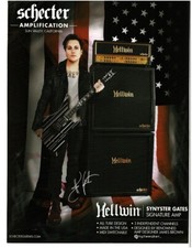 2013 SCHECTER Hellwin Amplifier SYNYSTER GATES of Avenged Sevenfold magazine ad