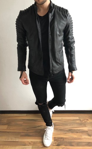 New tigha leather jacket - new,