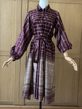 Original Jean Varon Burgundy Midi Dress Uk 6