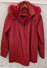 Ladies LLD REAL  LEATHER  RED