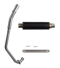 Performance Full Exhaust system Carbon Can to fit CBR125 2004 TO 2017 STAINLESS
