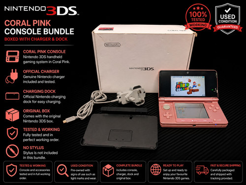 Nintendo 3ds pink - 3ds, console