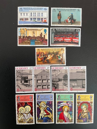 Stamps guernsey 3 - qe, ii