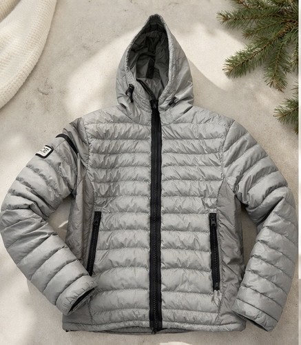 883 police grey puffer jacket - grey,