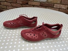 Ecco Ladies  Red Suede