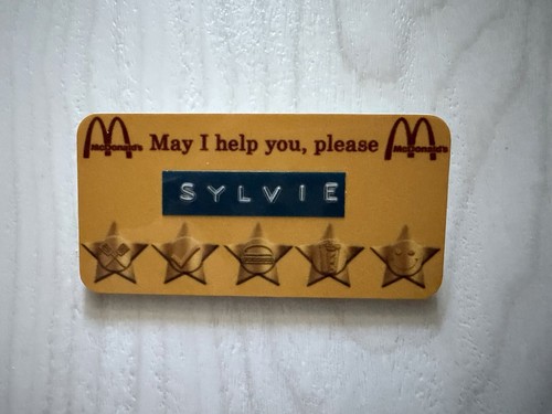 Sylvie mcdonald name tag - sylvie, mcdonald’s