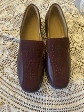Brand New Hotter, Claret Leather Shoes Size 8