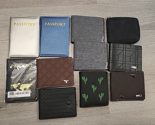 11x new mens wallets mixed - wallets, lot