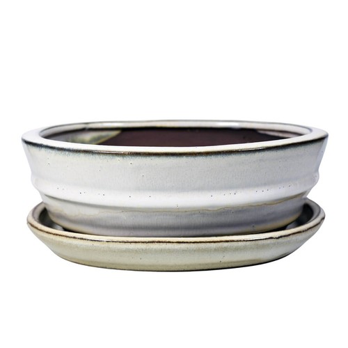 White bonsai pot - white, &