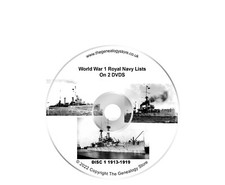 WW1 British Royal Navy Lists