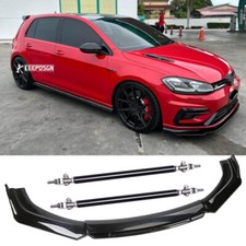 Lower Front Bumper Lip Spoiler Splitter Body Kit Strut Rods For VW SCIROCCO