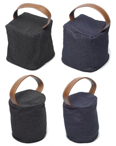 Denim doorstop cover cube - doorstop, or
