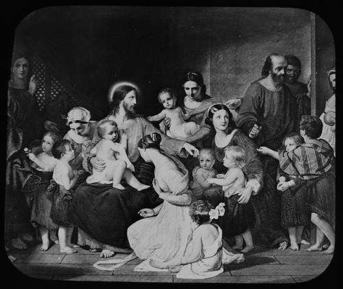 Jesus blessing little children - jesus,