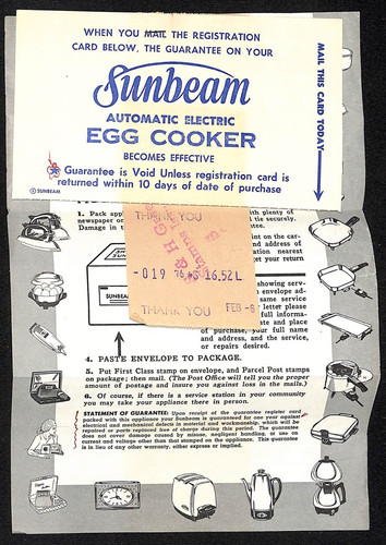 Sunbeam egg cooker - sunbeam,