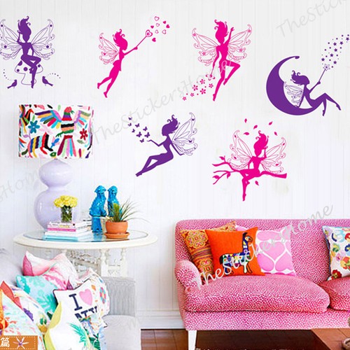 Girls magic fairies - girls, wall
