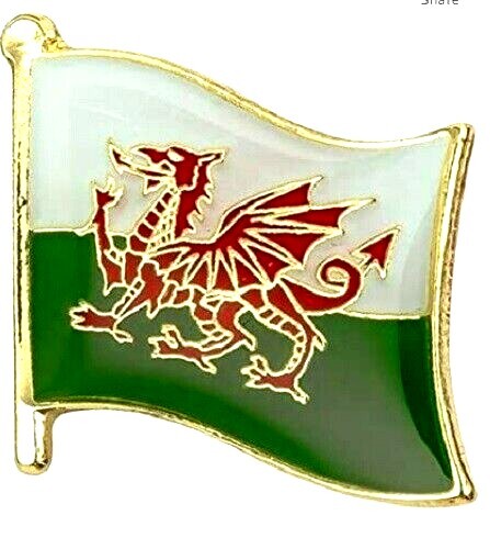 Wales flag badge pin - flag,