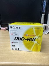 Nine SONY DVD-RW 4.7GB/120 Min DVD  Re-Recordable NEVER USED!