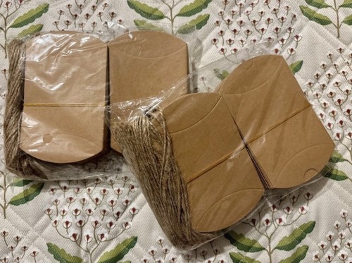 Kraft pillow boxes - kraft,