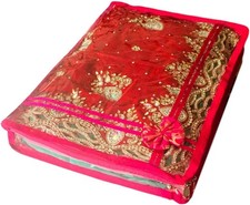 Set of 5 Medium Clothes Storage Bag Saree Lengha Bag Wardrobe organiser Indian 