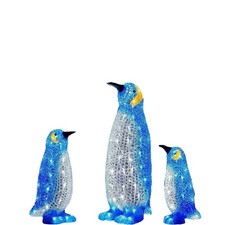 Christmas Penguin Acrylic Light Up Decor Indoor & Outdoor Garden Ornaments AA