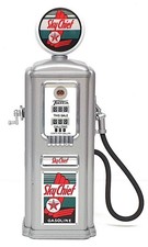 Gearbox Appx 21cm Tall Diecast 66010 - 1950 Gas Pump Coin Bank Texaco - Silver