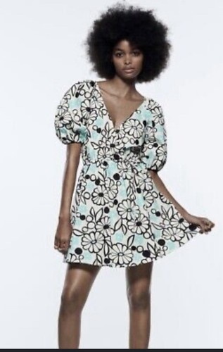 Zara floral print cotton mini - zara,