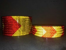 Red yellow arrow chevron - red,