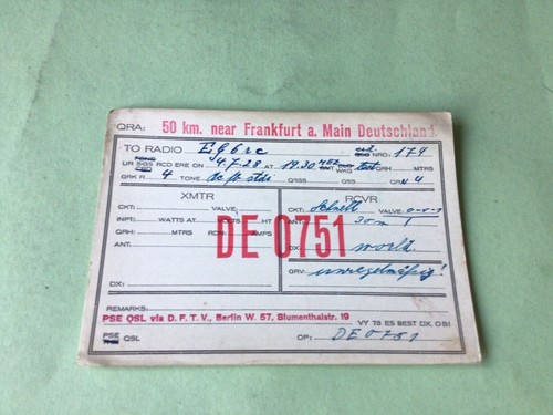 Vintage qsl radio - vintage,