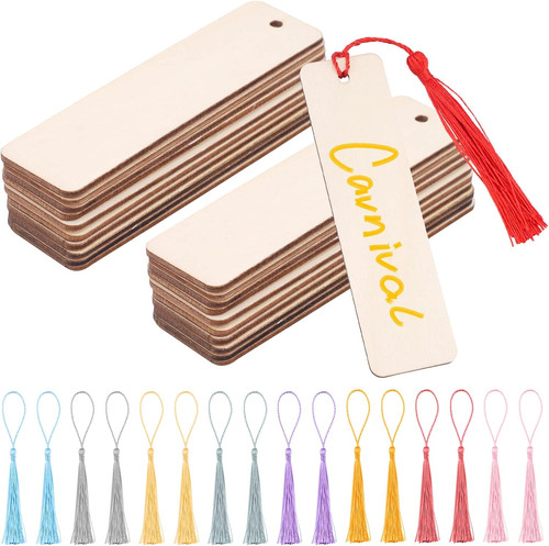Pcs wood blank bookmarks - 64,