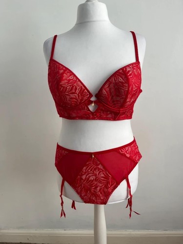 Lovehoney two piece red - , bra