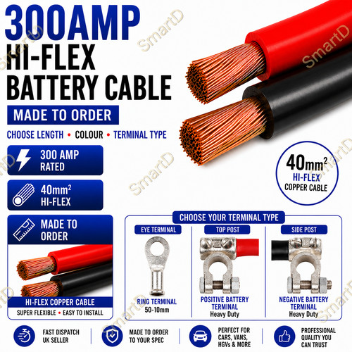 300amp heavy duty - battery, lead