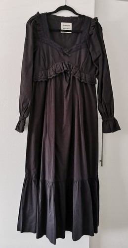 Damson madder black maxi dress - damson,