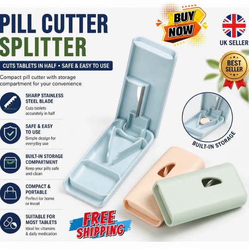 Pill cutter splitter - splitter, for