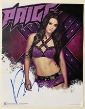 WWE PAIGE Signed 11x14 photo -