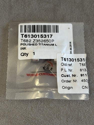 Tissot polished titanium link - titanium,