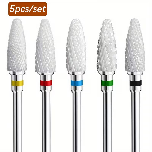 5pcs ceramic nail drill bits - nail,