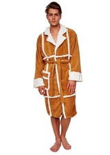 ONLY FOOLS AND HORSES DEL BOY MENS LUXURIOUS SOFT DRESSING GOWN BATHROBE