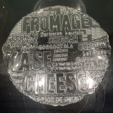 GLASS CHEESE BOARD/PLATTER /