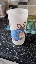 Eeyore Frosted Glass Tumbler.Disney Merchandise.Good Condition