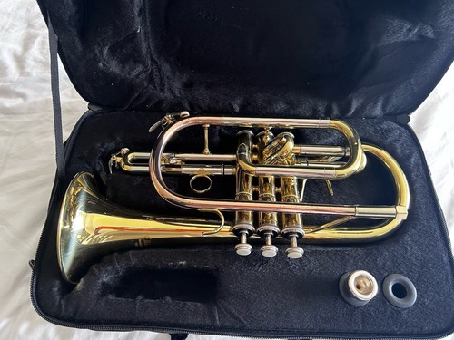 Elkhart 100cr cornet with case - with,