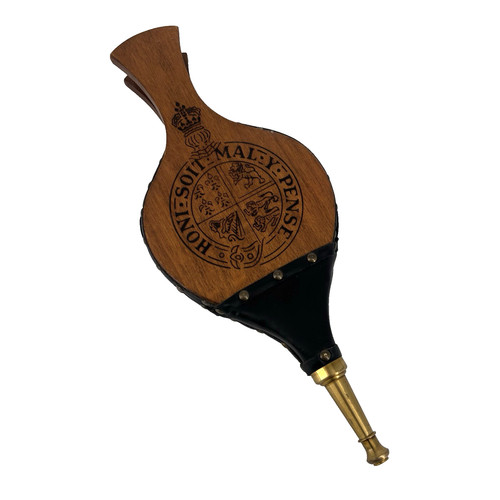 Antique fireplace bellows wood - fireplace,
