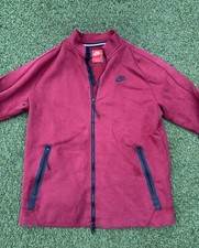 Nike Mens Jumper Medium Tech Fleece Red Full Zip Track Jacket