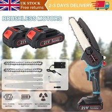 1/2 Battery 6/8'' 4000W Mini Cordless Chainsaw Electric One-Hand Saw Wood Cutter
