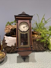 31 Day Wooden Cased Wall Clock