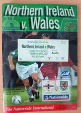 Northern Ireland v Wales With Match Ticket International Friendly February 2007